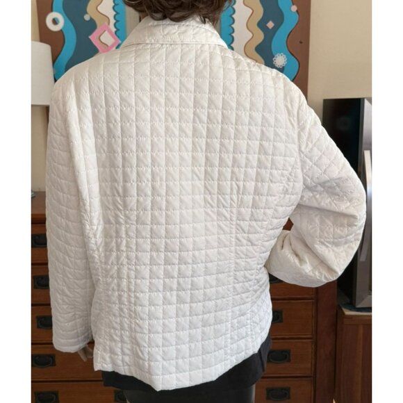 Lightweight Quilted White Jacket Size XL Spacecore Gorpcore Ready by Utex Design - Picture 4 of 13